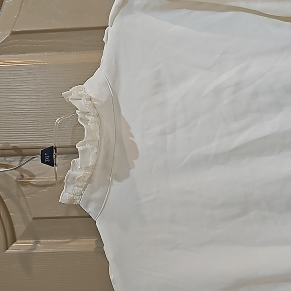 Vintage lace ruffle high collar blouse size XXL. - Picture 9 of 15